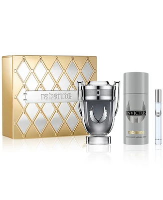Rabanne Men's 3-Pc. Invictus Platinum Eau de Parfum Gift Set