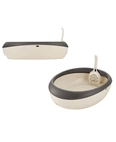 Paw Trax: Top Open Cat Litter Pan - Brown