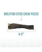Stick Chews & Pieces: Wolffish Skin - Dog Treat 9oz