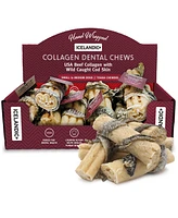 Dental Chew Stick: Beef Collagen Wrapped w/ Fish