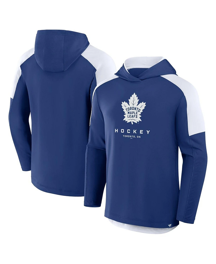 Fanatics Men's Blue Toronto Maple Leaf's Meta Game Transitional Pullover Hoodie