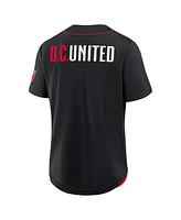 Fanatics Men's Black D.c. United Injury Time Baseball Jersey