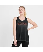 Nike Women's Black San Francisco Giants Crisscross Performance Tank Top
