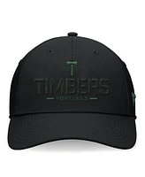 Fanatics Men's Black Portland Timbers Stealth Flex Hat