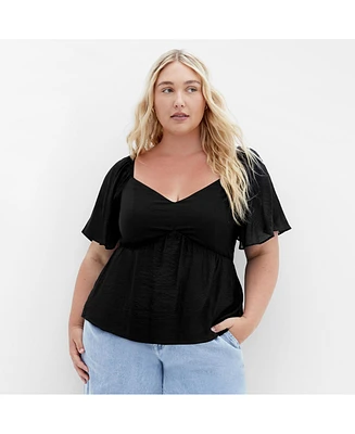 City Chic Plus Marci Top