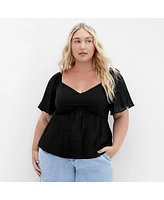City Chic Plus Marci Top