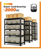 Universal Adjustable Storage Rack Black (120x40x180cm