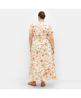 City Chic Plus Sarina Print Dress