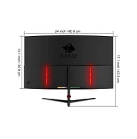 Refurbished:Z-edge 27 inch 1920x1080 Full Hd 200Hz 1ms Curved Gaming Monitor, HDMI2.1, DisplayPort1.4, FreeSync, Support Vesa Mount