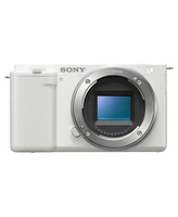 Sony Zv-E10 Mirrorless Camera, White Bundle with Corel Pc Software Suite, 32GB Sd Card, Shoulder Bag