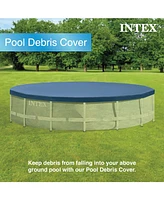 Intex 15ft x 42in Prism Frame Above Ground Swimming Pool Set with Debris Cover