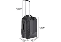 Neewer 2-in-1 Rolling Camera Backpack Trolley Case - Anti-Shock Detachable Padded Compartment