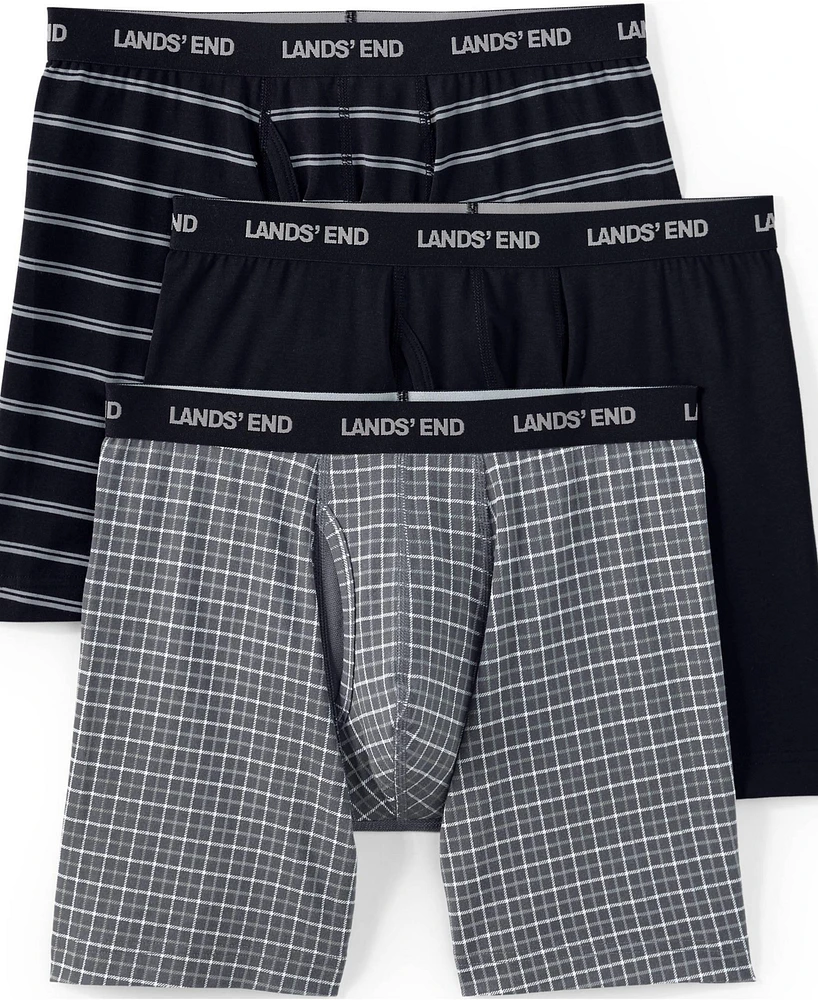 Lands' End Men's Comfort Knit Boxer 3 Pack