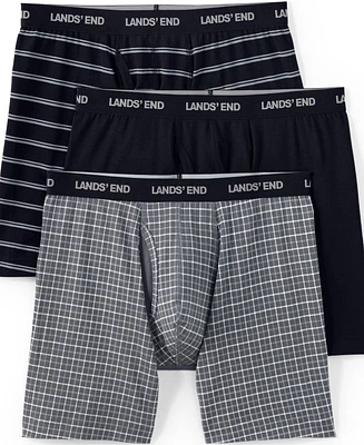 Lands' End Men's Comfort Knit Boxer 3 Pack