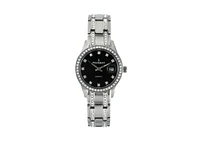 Peugeot Womens Round Silver Luxury Status Swarovski Crystal Bracelet Watch