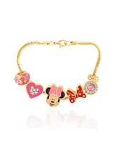 Disney Minnie Mouse Charm Bracelet with Heart Accents