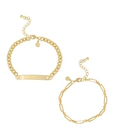 Jessica Simpson Gold-Tone Layered Bracelet Set