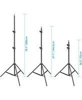 Neewer Photography Light Stand, 3-6.6ft/92-200cm Adjustable Sturdy Tripod Stand for Reflectors, Softboxes, Lights, Umbrellas, Load Capacity: 17.6lb/8k