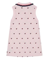 Tommy Hilfiger Toddler and Little Girls Icon Print Sleeveless Polo Dress