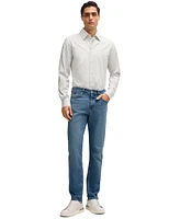 Boss by Hugo Men's Comfort-Stretch Denim Slim-Fit Jeans