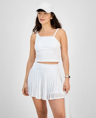 Id Ideology Women's Soft Asymmetrical Cropped Tank Top, Exclusively at Macy's