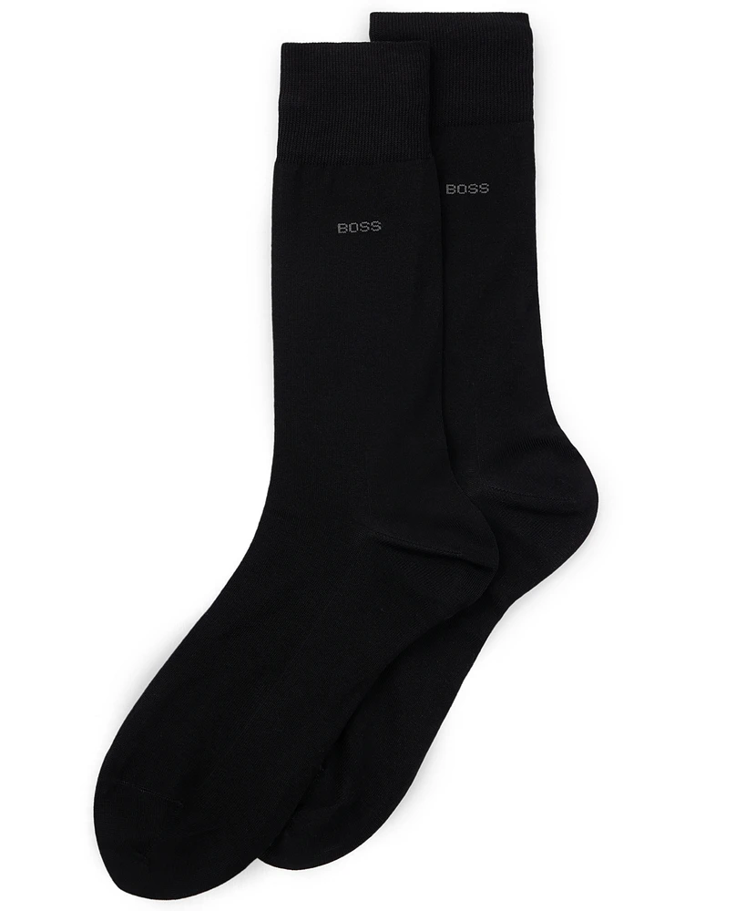 Boss by Hugo Boss Men's Egyptian-Cotton Blend Two-Pack Socks