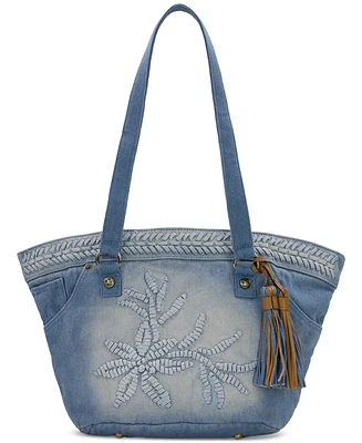 Patricia Nash Marconia Small Denim Tote Bag