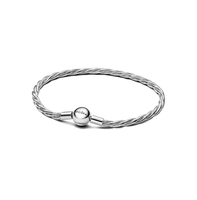 Pandora Sterling Silver Braided Snake Chain Bracelet