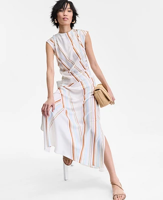 I.n.c. International Concepts Women's Striped Maxi Skirt, Exclusively at Macy's