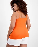 Aveto Trendy Plus Strappy Cross-Front Tank Top