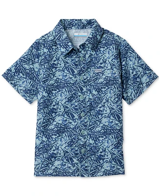 Columbia Big Boys Super Slack Tide Short-Sleeved Camp Shirt