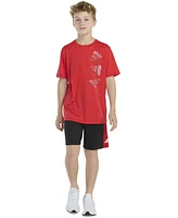 adidas Big Boys 2-Piece Short Sleeve T-Shirt and Shorts Set