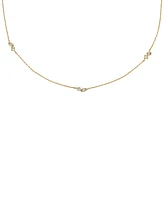 Fossil Gold-Tone Ellis Brass Station Chain Necklace