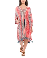 Patricia Nash Women's Cover Up Tassels Ruana
