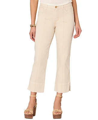 Democracy Petite "Ab" Solution High-Rise Kick-Flare Jeans