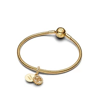 Pandora 14K Gold-Plated Happy Birthday Cake Dangle Charms