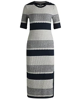 Boss by Hugo Women's Structured-Stripe Dress