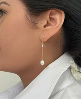 Adornia Gold Freshwater Cultivated Pearl Drop Earrings