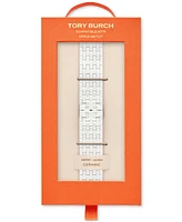 Tory Burch Women's The Eleanor White Ceramic Bracelet For Apple Watch 38-46mm
