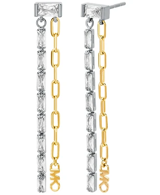 Michael Kors 14K Gold-Plated Brass Mixed Chain Earrings