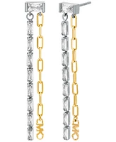 Michael Kors 14K Gold-Plated Brass Mixed Chain Earrings