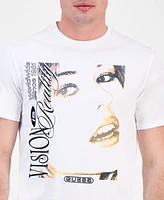 Guess Men's Short Sleeve Vision is Reality Graphic Crewneck T-Shirt