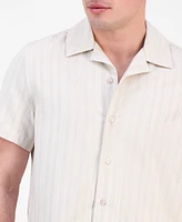 Guess Men's Fletcher Short Sleeve Button-Front Camp Shirt