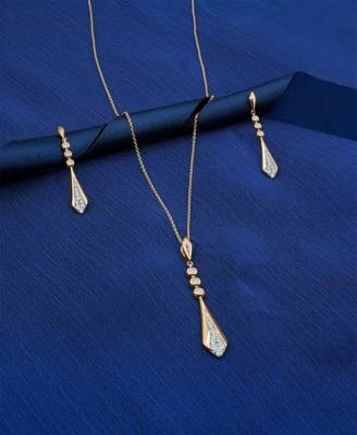 Wrapped In Love Diamond Flare Linear 18 Pendant Necklace Drop Earrings Collection In 14k Gold Exclusively At Macys