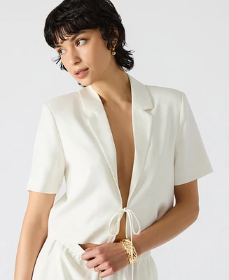 Steve Madden Women's Fia Short-Sleeve Blazer