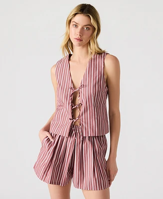 Steve Madden Women's Aliza Tie-Front Top