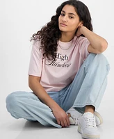 Self Esteem Juniors' High Standards Crewneck Cropped T-Shirt