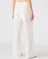 Steve Madden Women's Crissy Eyelet Patchwork Pants