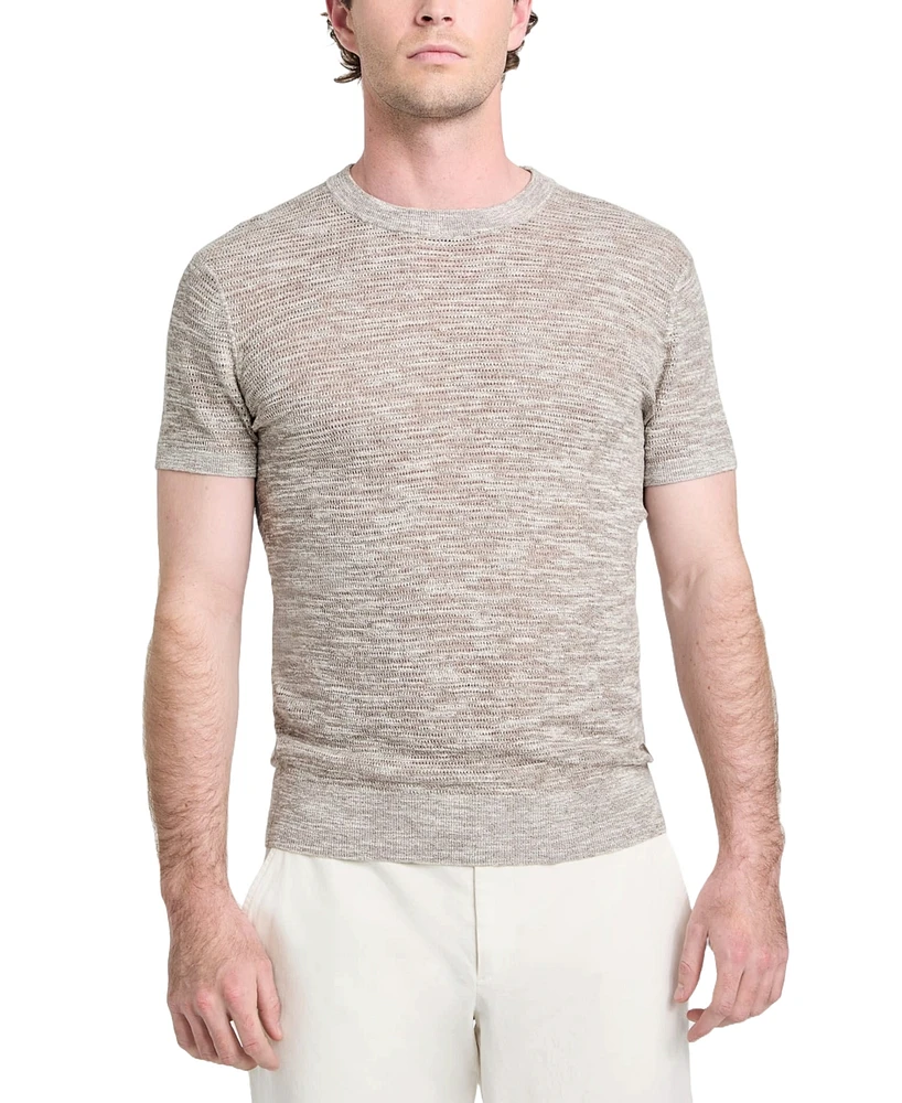 Guess Men's Goodwin Textured Short-Sleeve Sweater