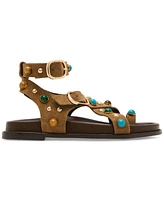 Steve Madden Women's Linear Embellished Strappy Footbed Sandals